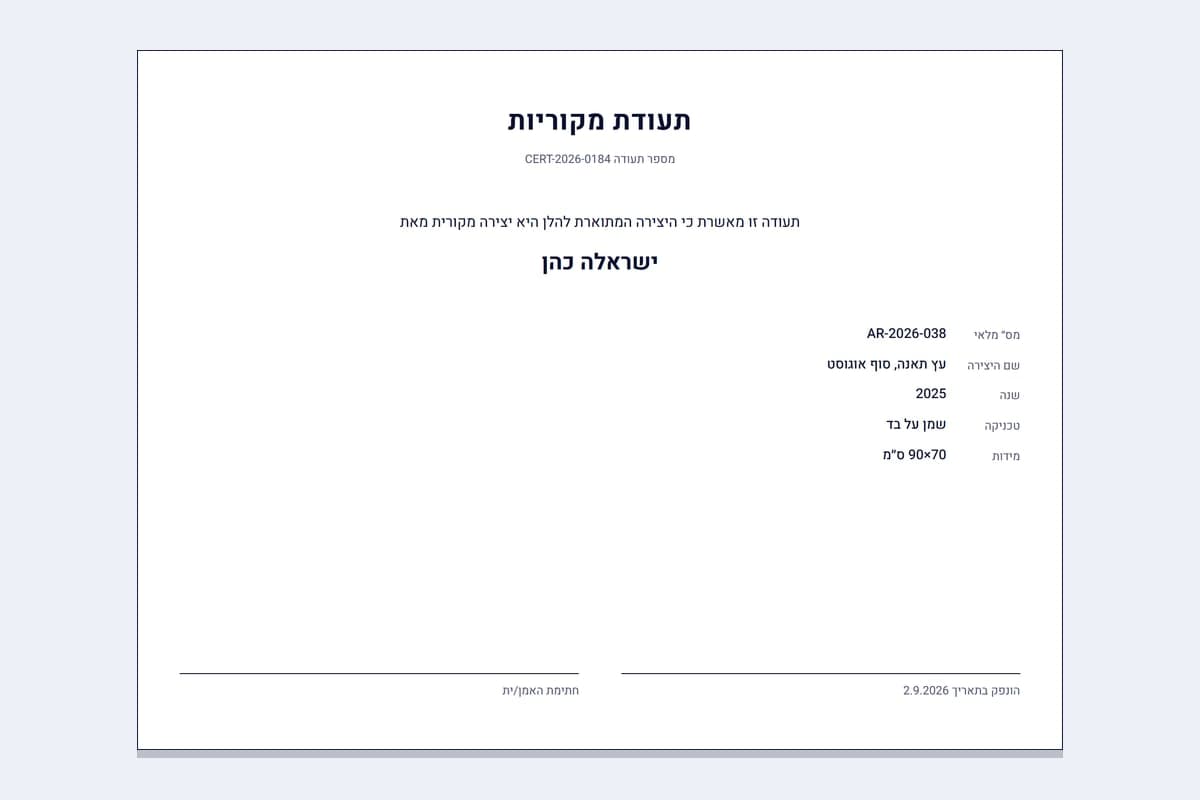מסמכים ודוחות מקצועיים